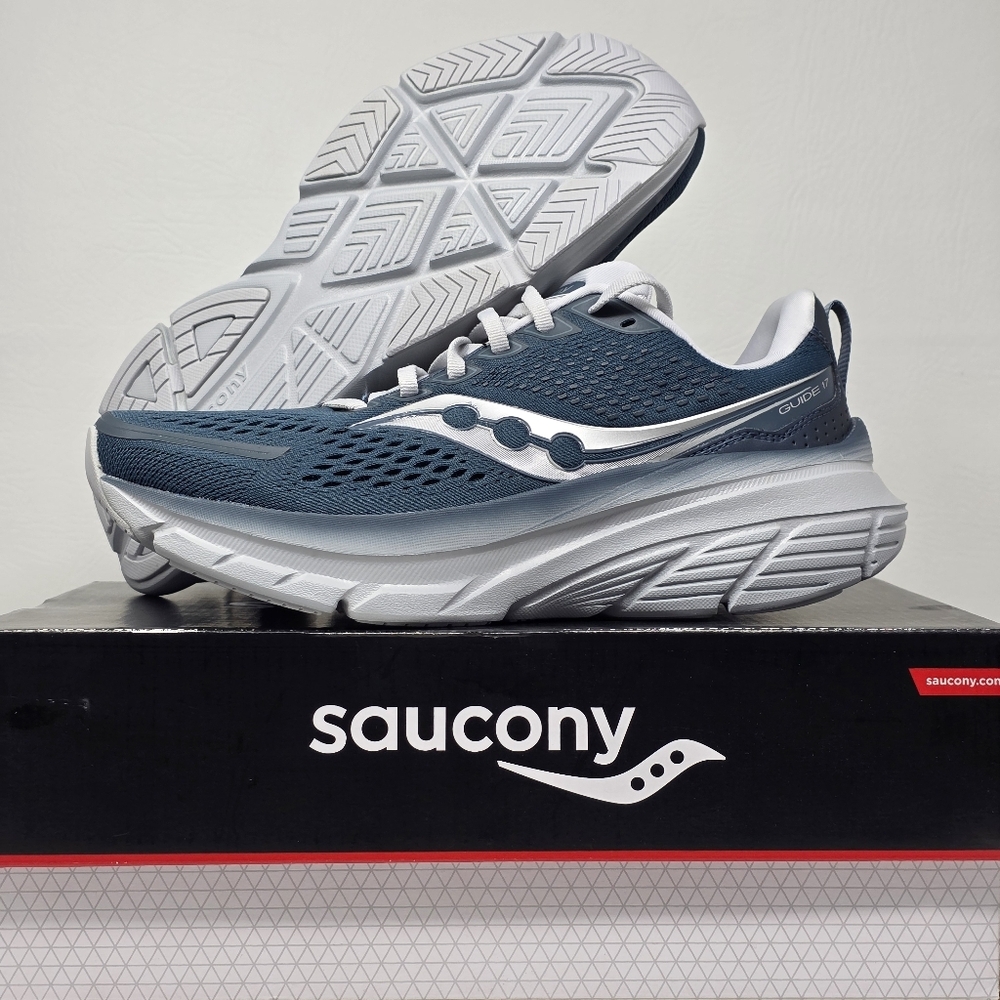 Saucony Blue and White Athletic Shoes